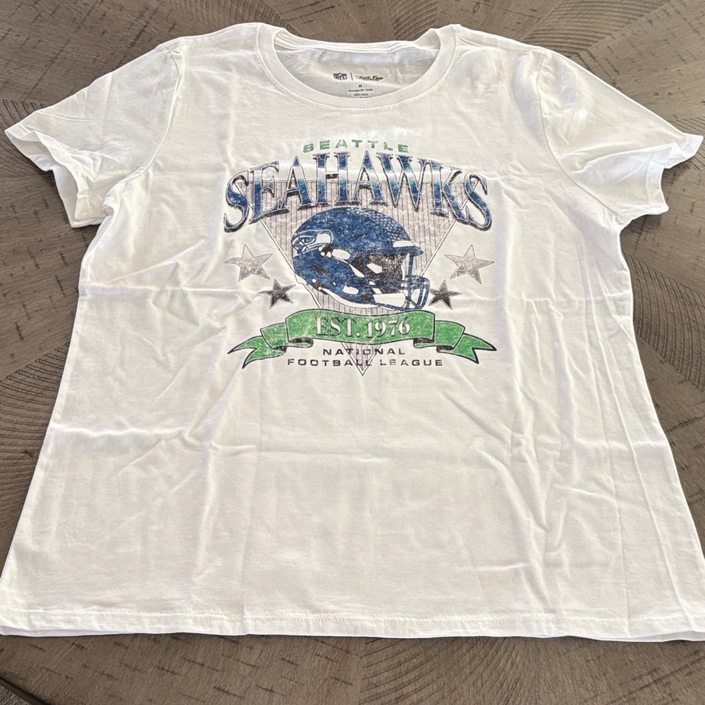 Junk Food Clothing White Seahawks Graphic Tee